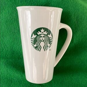 Starbucks White Coffee Mug with Lid - 16 oz